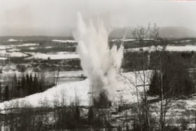 Explosion to clear ice jam. (Images are provided for educational and research purposes only. Other use requires permission, please contact the Museum.) thumbnail
