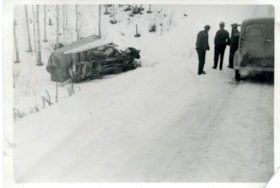 Crashed truck near Vanderhoof. (Images are provided for educational and research purposes only. Other use requires permission, please contact the Museum.) thumbnail