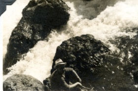 Johnny near Moricetown Falls. (Images are provided for educational and research purposes only. Other use requires permission, please contact the Museum.) thumbnail