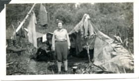 Aunt Mary Drying Out At The Camp at Kitwanga Canyon In August. (Images are provided for educational and research purposes only. Other use requires permission, please contact the Museum.) thumbnail