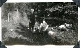 Maxwell and Aunt Mary on trail to Morice Lake. (Images are provided for educational and research purposes only. Other use requires permission, please contact the Museum.) thumbnail
