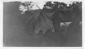 Tent at Morice Lake. (Images are provided for educational and research purposes only. Other use requires permission, please contact the Museum.) thumbnail