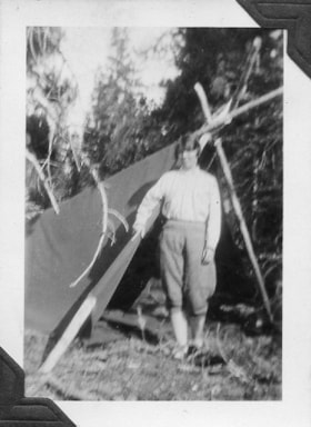 Emma at tepee near the Lake. (Images are provided for educational and research purposes only. Other use requires permission, please contact the Museum.) thumbnail