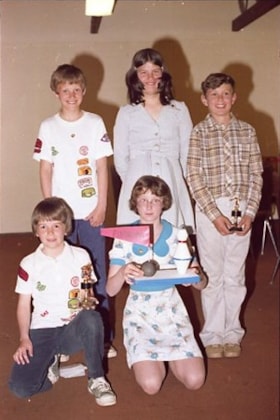 Five children at bowling tournament. (Images are provided for educational and research purposes only. Other use requires permission, please contact the Museum.) thumbnail
