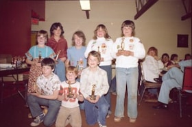 Eight children at bowling tournament. (Images are provided for educational and research purposes only. Other use requires permission, please contact the Museum.) thumbnail