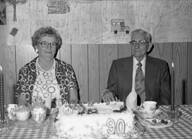 Ed Lund at his 90th birthday party. (Images are provided for educational and research purposes only. Other use requires permission, please contact the Museum.) thumbnail