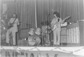 Band playing at New Year's Eve dance. (Images are provided for educational and research purposes only. Other use requires permission, please contact the Museum.) thumbnail