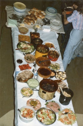 Feast table at Smithers Anglican Church. (Images are provided for educational and research purposes only. Other use requires permission, please contact the Museum.) thumbnail