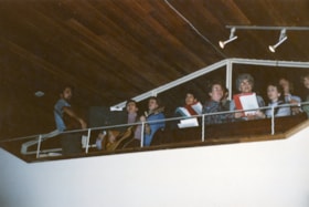 Band in choir loft of Smithers Anglican Church. (Images are provided for educational and research purposes only. Other use requires permission, please contact the Museum.) thumbnail