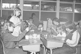 Children making crafts at Silverthorne School. (Images are provided for educational and research purposes only. Other use requires permission, please contact the Museum.) thumbnail
