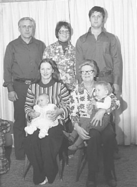 John and Myrna Himech with family. (Images are provided for educational and research purposes only. Other use requires permission, please contact the Museum.) thumbnail