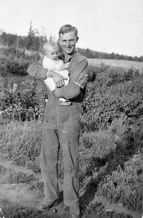 Harold Silverthorne with daughter Betty. (Images are provided for educational and research purposes only. Other use requires permission, please contact the Museum.) thumbnail