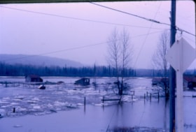 Flooding in Smithers circa 1966. (Images are provided for educational and research purposes only. Other use requires permission, please contact the Museum.) thumbnail