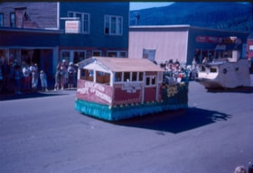School District 54 Float at the Smithers Jubilee 50th anniversary parade. July 6, 1963.. (Images are provided for educational and research purposes only. Other use requires permission, please contact the Museum.) thumbnail