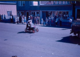Parade float at the Smithers Jubilee 50th anniversary parade. July 6, 1963.. (Images are provided for educational and research purposes only. Other use requires permission, please contact the Museum.) thumbnail