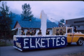Smithers Elkettes float at the Smithers Jubilee 50th anniversary parade. (Images are provided for educational and research purposes only. Other use requires permission, please contact the Museum.) thumbnail
