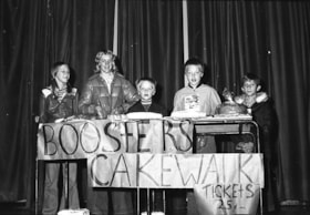 Boosters cakewalk booth at Houston Bazaar. (Images are provided for educational and research purposes only. Other use requires permission, please contact the Museum.) thumbnail