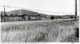 Derailed wheat train at Nadina Ave, Houston. (Images are provided for educational and research purposes only. Other use requires permission, please contact the Museum.) thumbnail