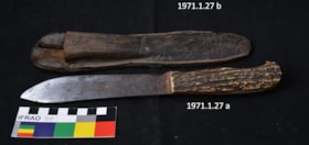Knife and Case. (Images are provided for educational and research purposes only. Other use requires permission, please contact the Museum.) thumbnail