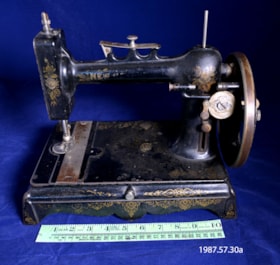 Sewing Machine. (Images are provided for educational and research purposes only. Other use requires permission, please contact the Museum.) thumbnail