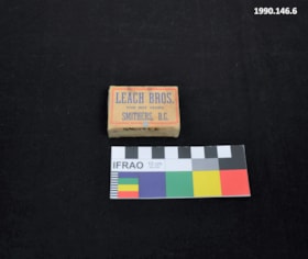 Leach Bros. Matchbox. (Images are provided for educational and research purposes only. Other use requires permission, please contact the Museum.) thumbnail
