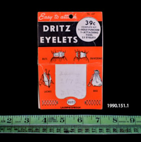 Dritz Eyelets. (Images are provided for educational and research purposes only. Other use requires permission, please contact the Museum.) thumbnail