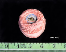 Pink Cotton Spool. (Images are provided for educational and research purposes only. Other use requires permission, please contact the Museum.) thumbnail