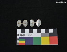 Cufflinks. (Images are provided for educational and research purposes only. Other use requires permission, please contact the Museum.) thumbnail