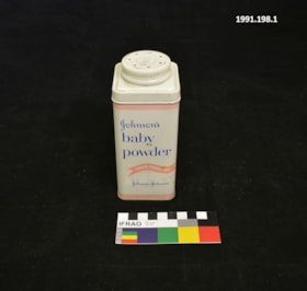 Baby Powder Tin. (Images are provided for educational and research purposes only. Other use requires permission, please contact the Museum.) thumbnail