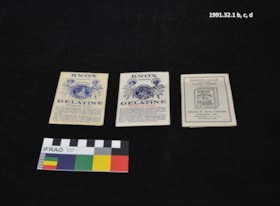 Gelatine Packaging. (Images are provided for educational and research purposes only. Other use requires permission, please contact the Museum.) thumbnail