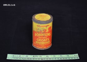 Groats Tin. (Images are provided for educational and research purposes only. Other use requires permission, please contact the Museum.) thumbnail