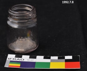 Glass Vaseline Bottle. (Images are provided for educational and research purposes only. Other use requires permission, please contact the Museum.) thumbnail