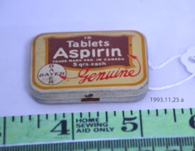 Aspirin Tin. (Images are provided for educational and research purposes only. Other use requires permission, please contact the Museum.) thumbnail