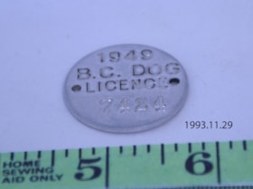 Dogtag. (Images are provided for educational and research purposes only. Other use requires permission, please contact the Museum.) thumbnail