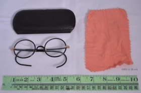 Eye Glasses and Case. (Images are provided for educational and research purposes only. Other use requires permission, please contact the Museum.) thumbnail