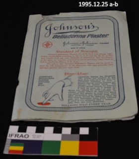 Johnson's Belladonna Plaster. (Images are provided for educational and research purposes only. Other use requires permission, please contact the Museum.) thumbnail