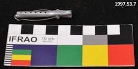 Small Metal Hair Clip/Roller. (Images are provided for educational and research purposes only. Other use requires permission, please contact the Museum.) thumbnail