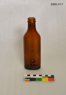 Brown Glass Bottle. (Images are provided for educational and research purposes only. Other use requires permission, please contact the Museum.) thumbnail