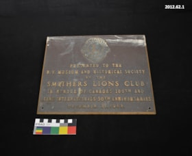 Brass Lions Plaque. (Images are provided for educational and research purposes only. Other use requires permission, please contact the Museum.) thumbnail