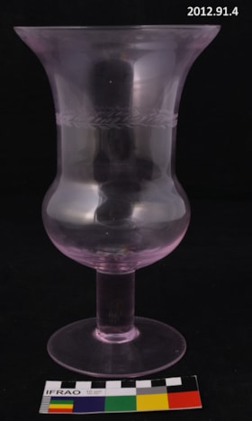 Glass Vase. (Images are provided for educational and research purposes only. Other use requires permission, please contact the Museum.) thumbnail