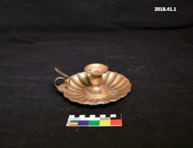 Candlestick holder. (Images are provided for educational and research purposes only. Other use requires permission, please contact the Museum.) thumbnail