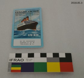 Cruiseline card. (Images are provided for educational and research purposes only. Other use requires permission, please contact the Museum.) thumbnail