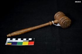 Gavel. (Images are provided for educational and research purposes only. Other use requires permission, please contact the Museum.) thumbnail