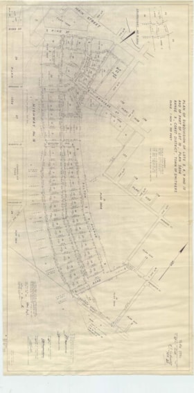 Plan of subdivision of lots 5, 8, 9 and 15 and of part of lot 10, plan 5804 Range 5, Coast District, Town of Smithers thumbnail