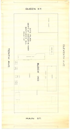 Site Plan of the Department of Highways Yard thumbnail